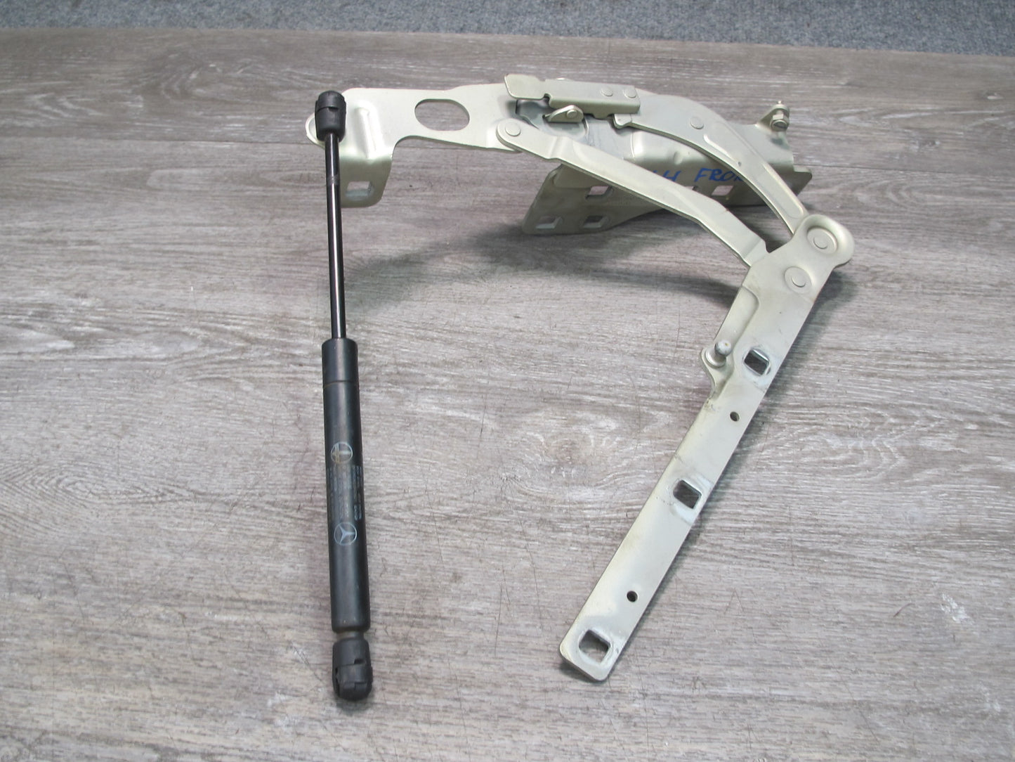 03-12 Mercedes R230 Set of 2 Front Left & Right Hood Hinge w Shocks OEM