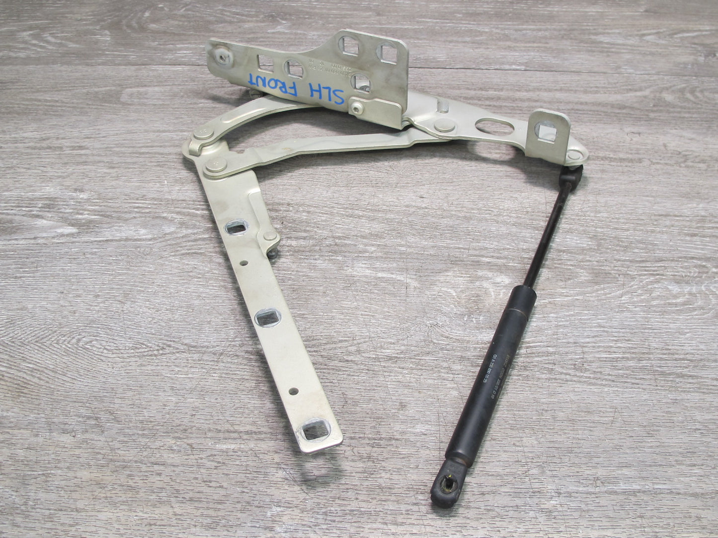 03-12 Mercedes R230 Set of 2 Front Left & Right Hood Hinge w Shocks OEM