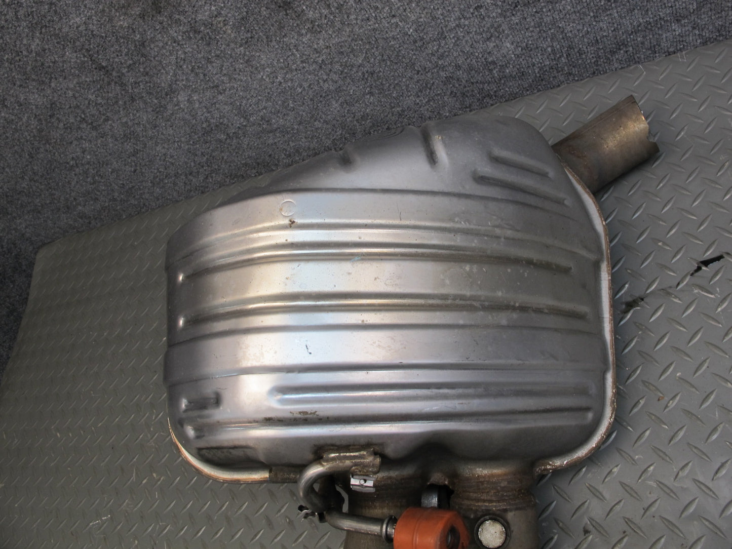 2014-2016 Porsche Panamera 970 3.0L Turbo Rear Left Exhaust Muffler w Tips