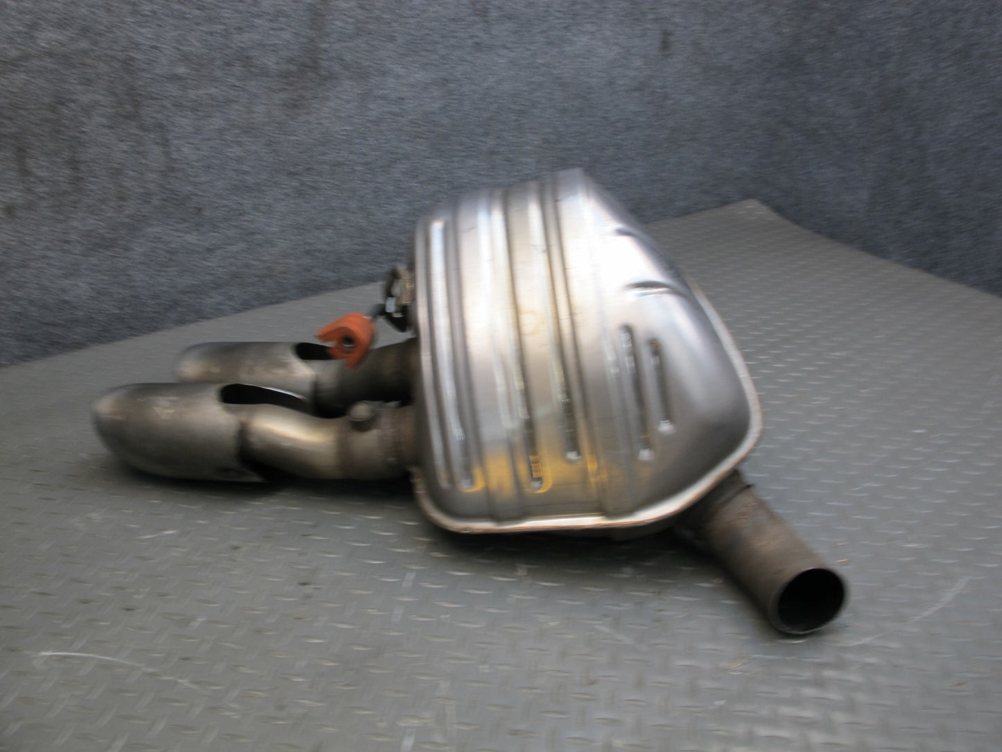 2014-2016 Porsche Panamera 970 3.0L Turbo Rear Left Exhaust Muffler w Tips