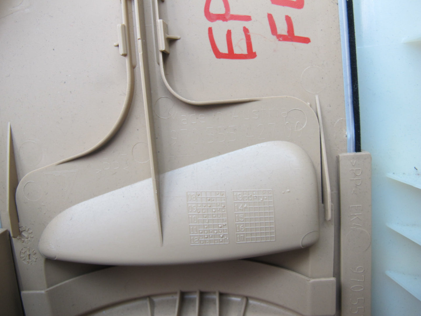 2010-2016 Porsche Panamera 970 B Pillar Upper Trim Cover Panel Set of 2