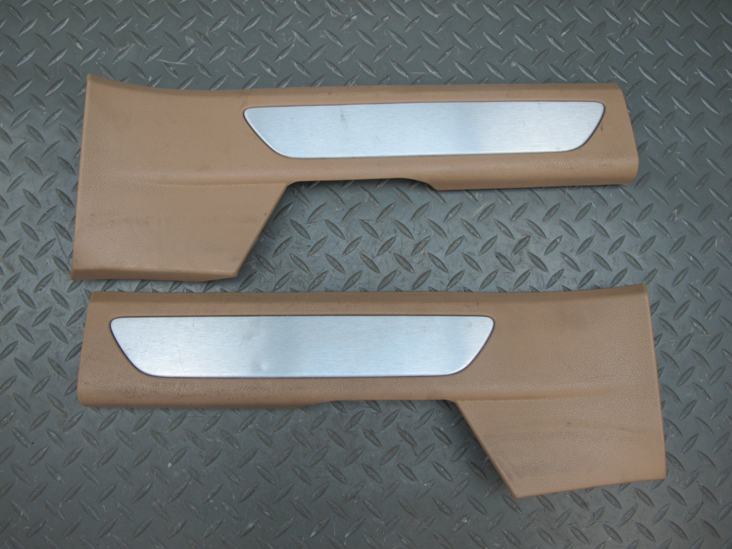 2010-2016 Porsche Panamera S 970 Rear Door Scuff Sill Plate Trim Panel Set of 2