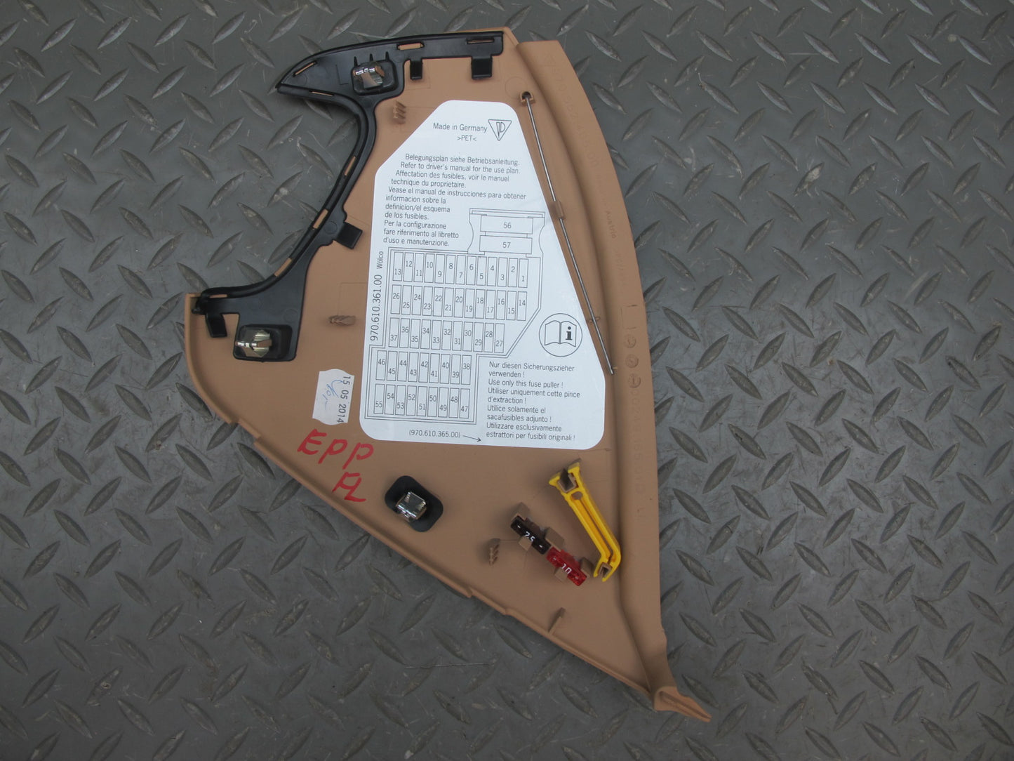 2010-2016 Porsche Panamera 970 Dash Front Left & Right END Cap Trim Cover Panel