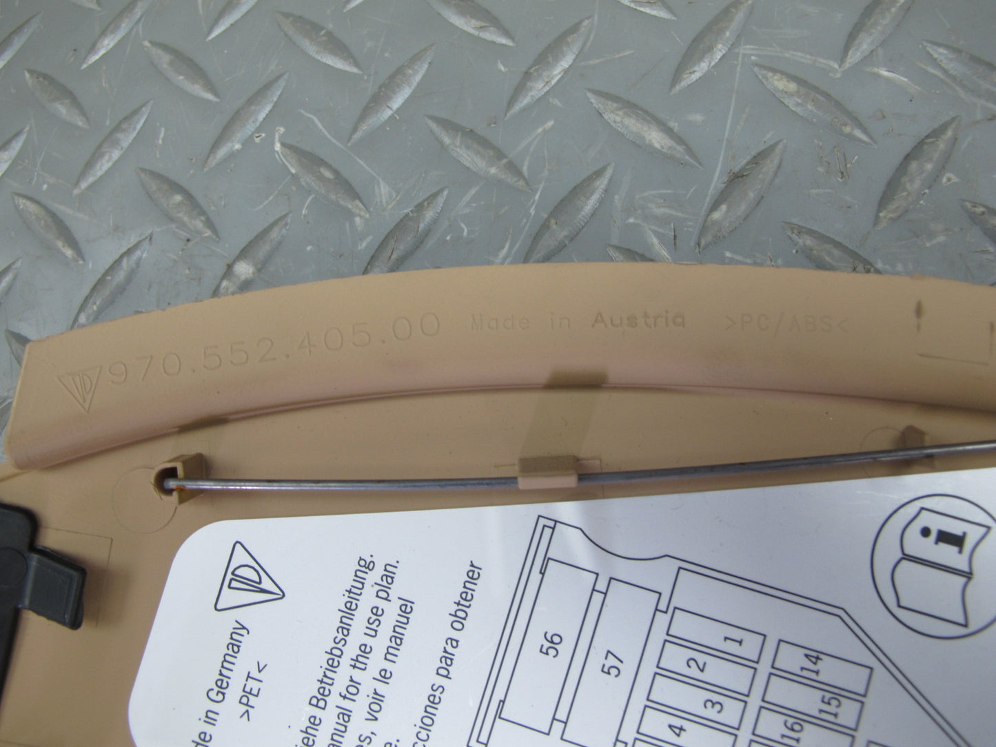 2010-2016 Porsche Panamera 970 Dash Front Left & Right END Cap Trim Cover Panel