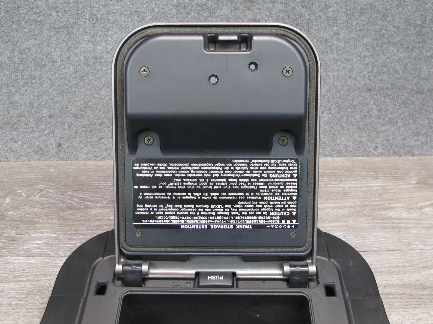 01-06 Lexus UCF30L LS430 Rear Seat Partition Trunk Storage Extension OEM