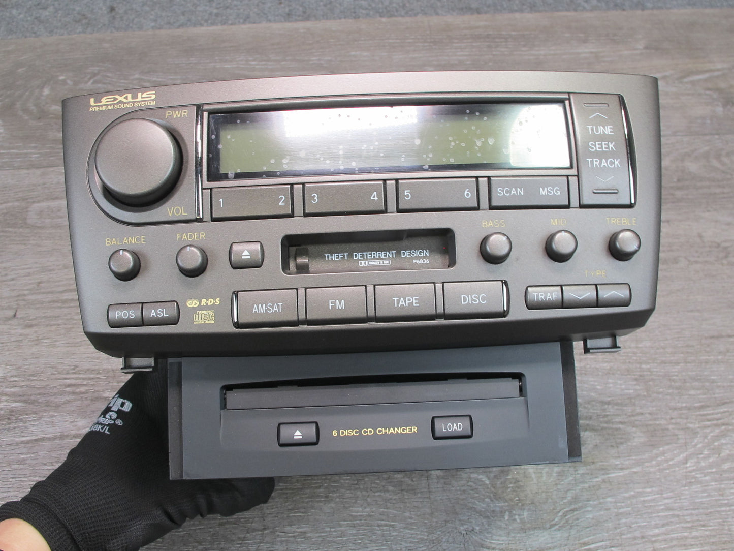 04-06 Lexus UCF30L LS430 Radio CD Cassette Player Receiver Head Unit OEM