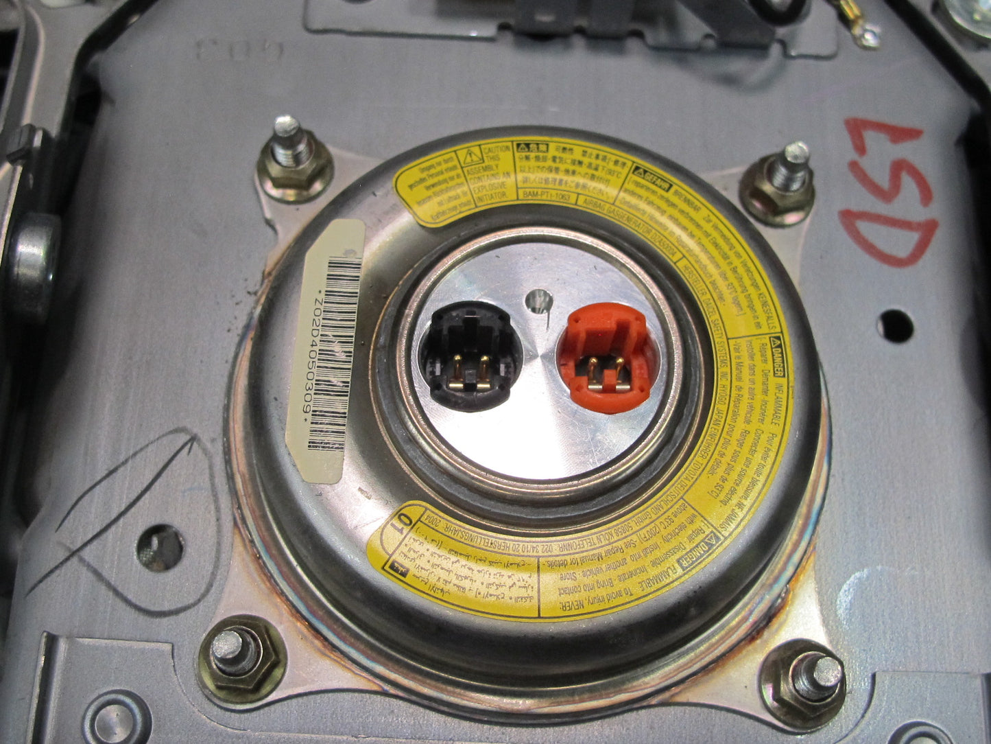 04-06 LEXUS LS430 FRONT LEFT DRIVER SIDE STEERING WHEEL SRS AIRBAG OEM