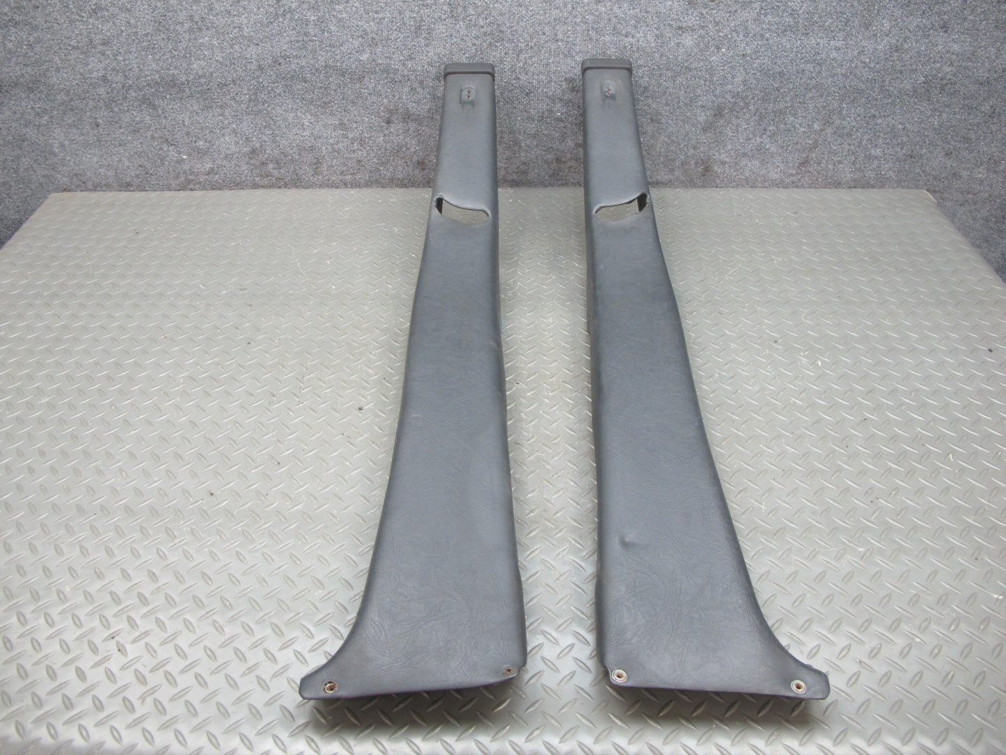 85-87 BMW E24 Set of 2 Center Left & Right Interior B Pillar Trim Cover OEM