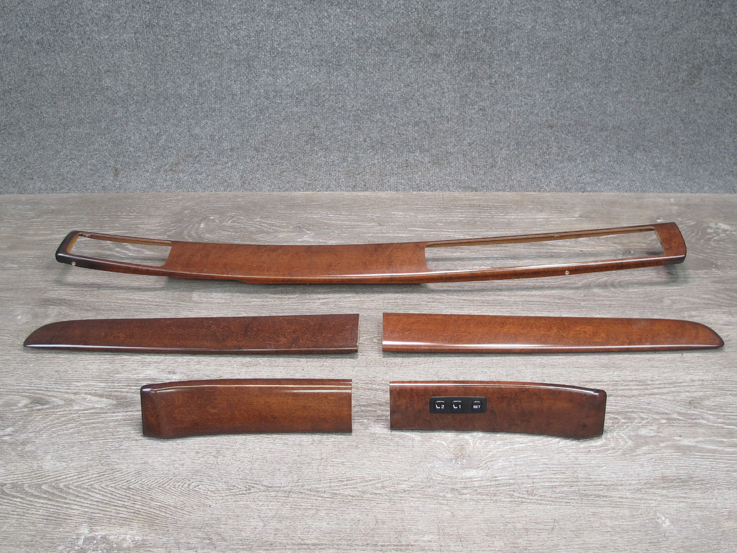 1992 Lexus UZZ30L SC300 SC400 Set of 5 Interior Dash Door Wood Trim Cover OEM