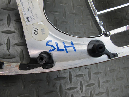 03-05 Mercedes R230 Dash Center Console Door Wood Trim Bezel Panel Set OEM