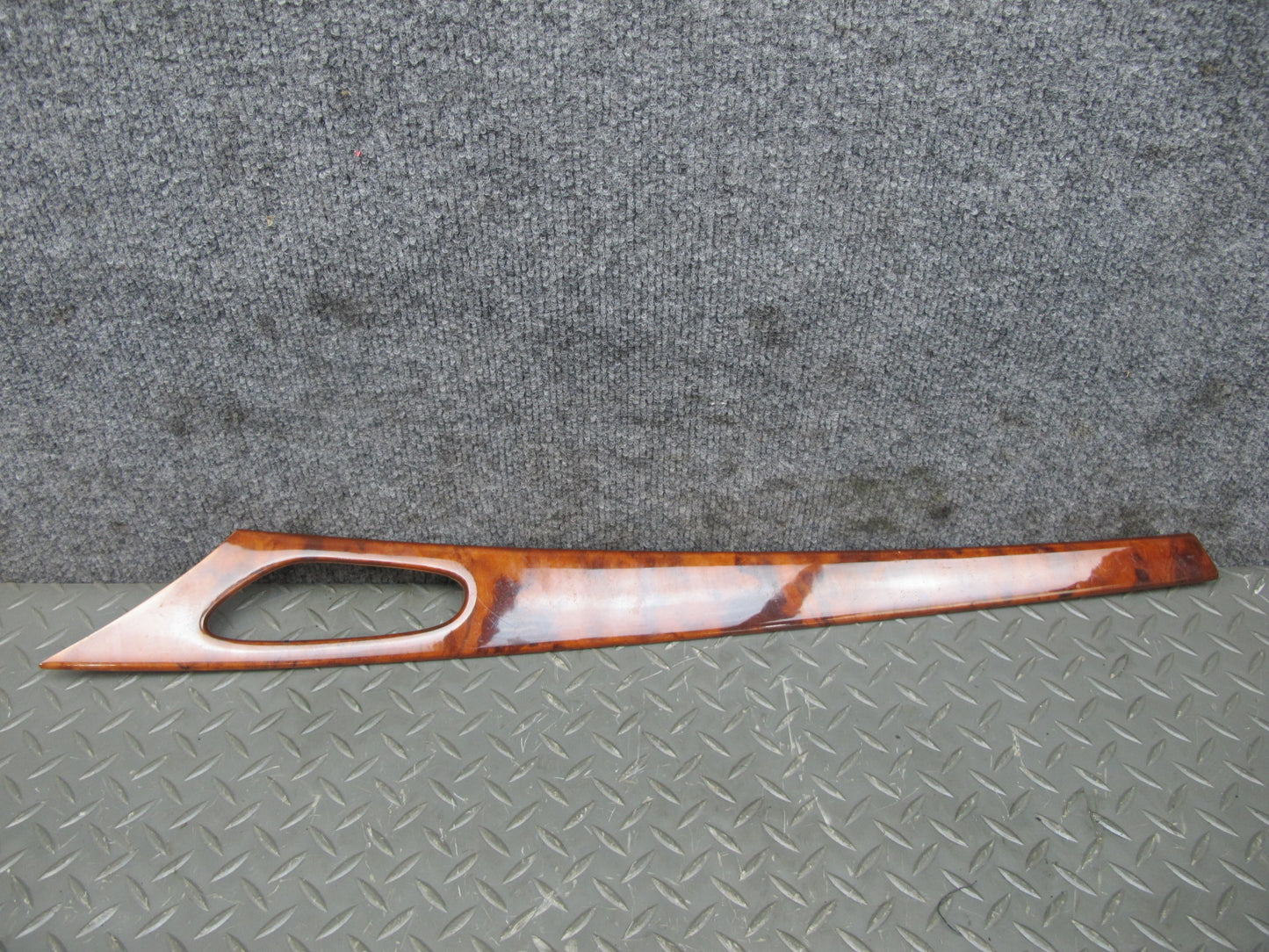 03-05 Mercedes R230 Dash Center Console Door Wood Trim Bezel Panel Set OEM