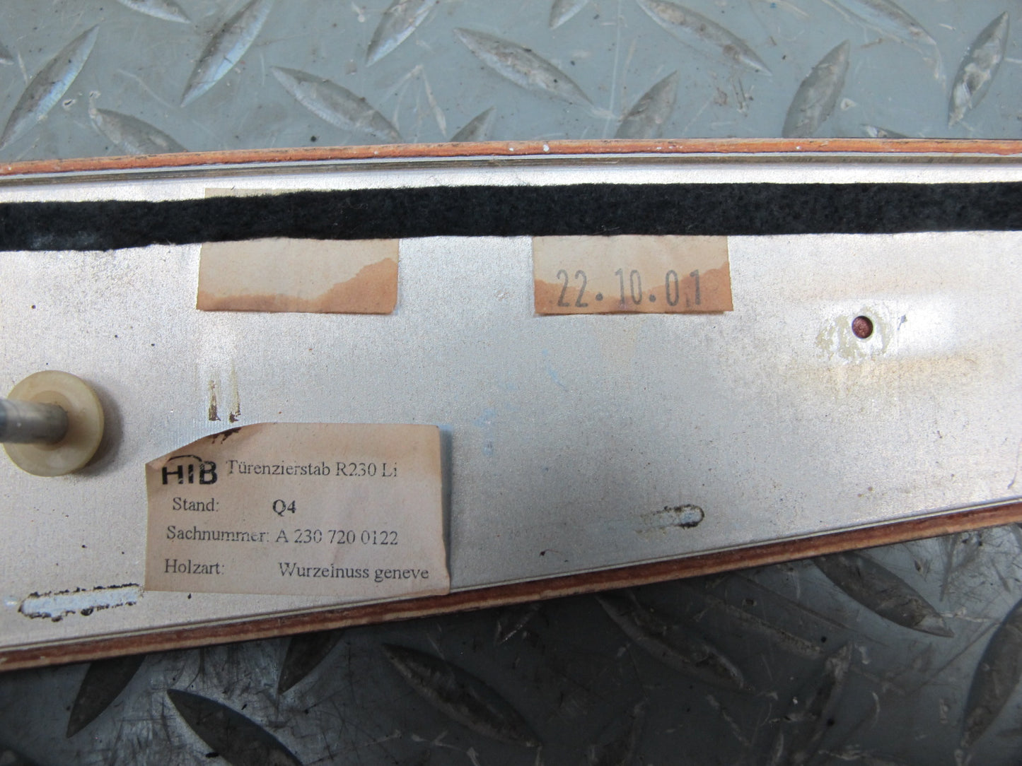 03-05 Mercedes R230 Dash Center Console Door Wood Trim Bezel Panel Set OEM