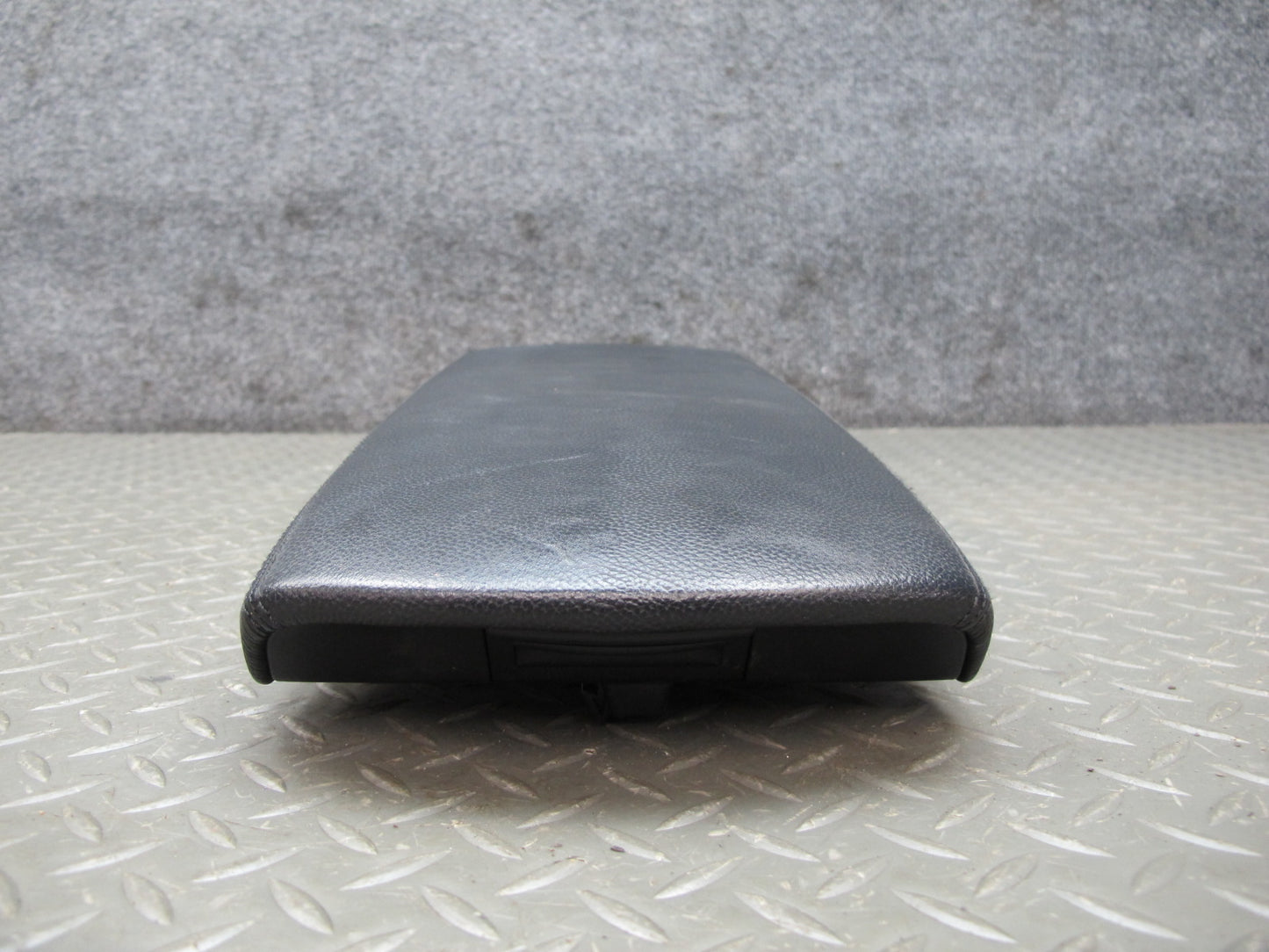 03-06 Mercedes R230 Center Console Leather Armrest Lid Cover w Support OEM