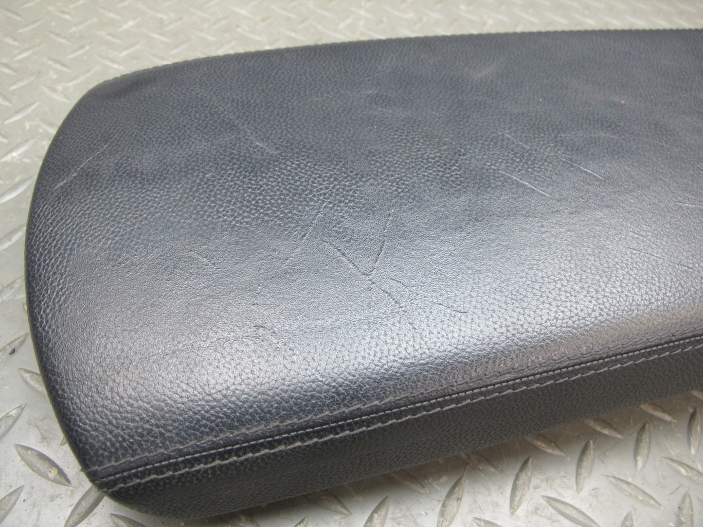 03-06 Mercedes R230 Center Console Leather Armrest Lid Cover w Support OEM