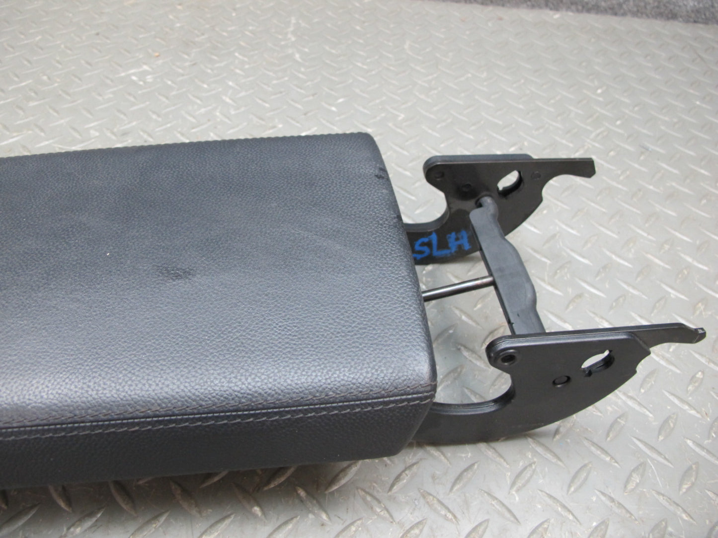 03-06 Mercedes R230 Center Console Leather Armrest Lid Cover w Support OEM