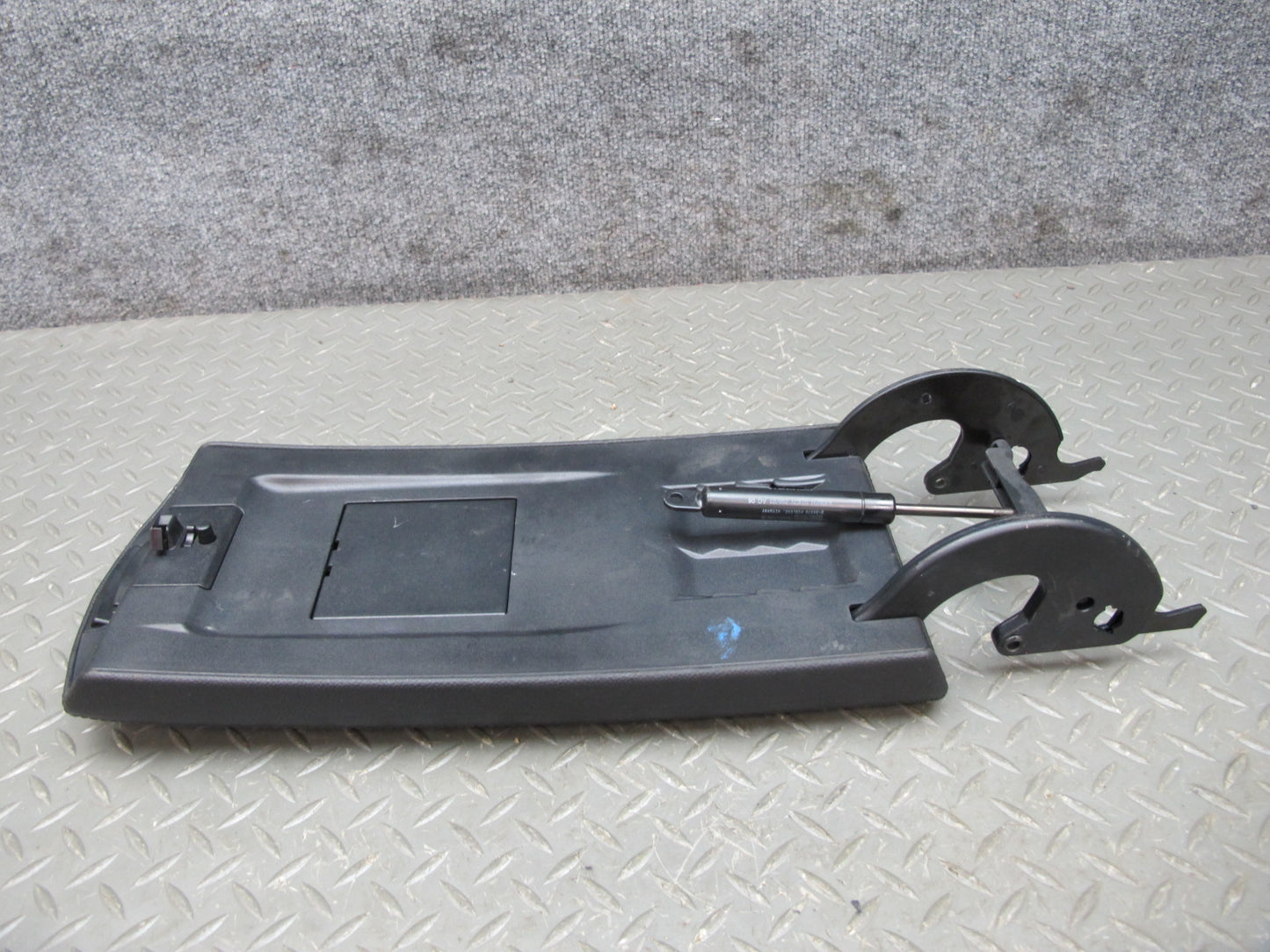 03-06 Mercedes R230 Center Console Leather Armrest Lid Cover w Support OEM
