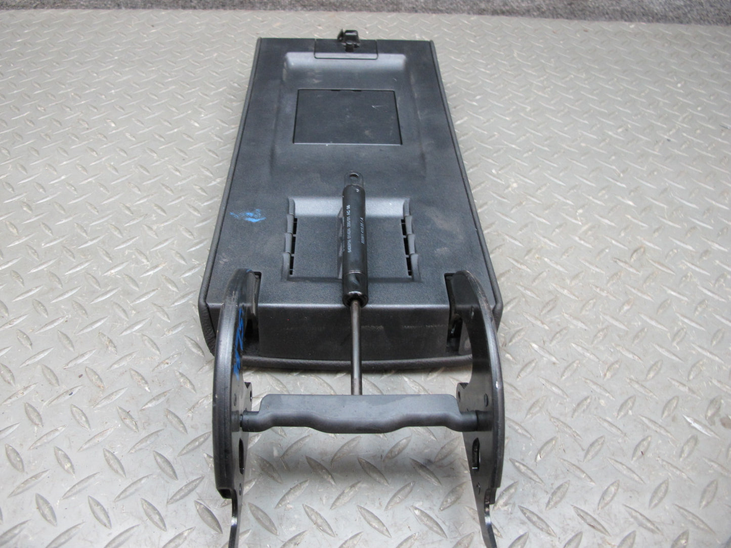 03-06 Mercedes R230 Center Console Leather Armrest Lid Cover w Support OEM