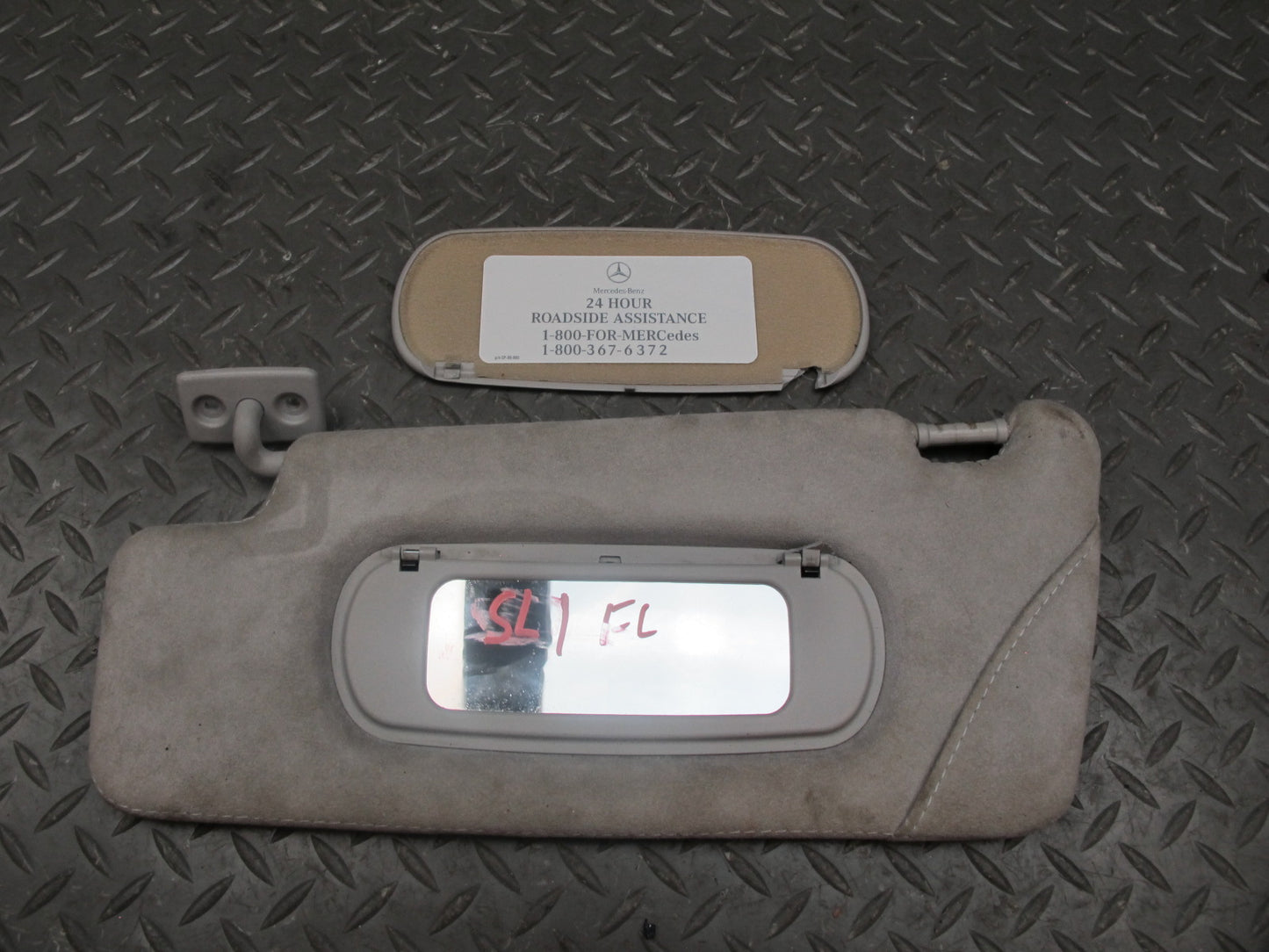 03-06 Mercedes R230 Sl-class Set of 2 Front Left & Right Sun Visor OEM