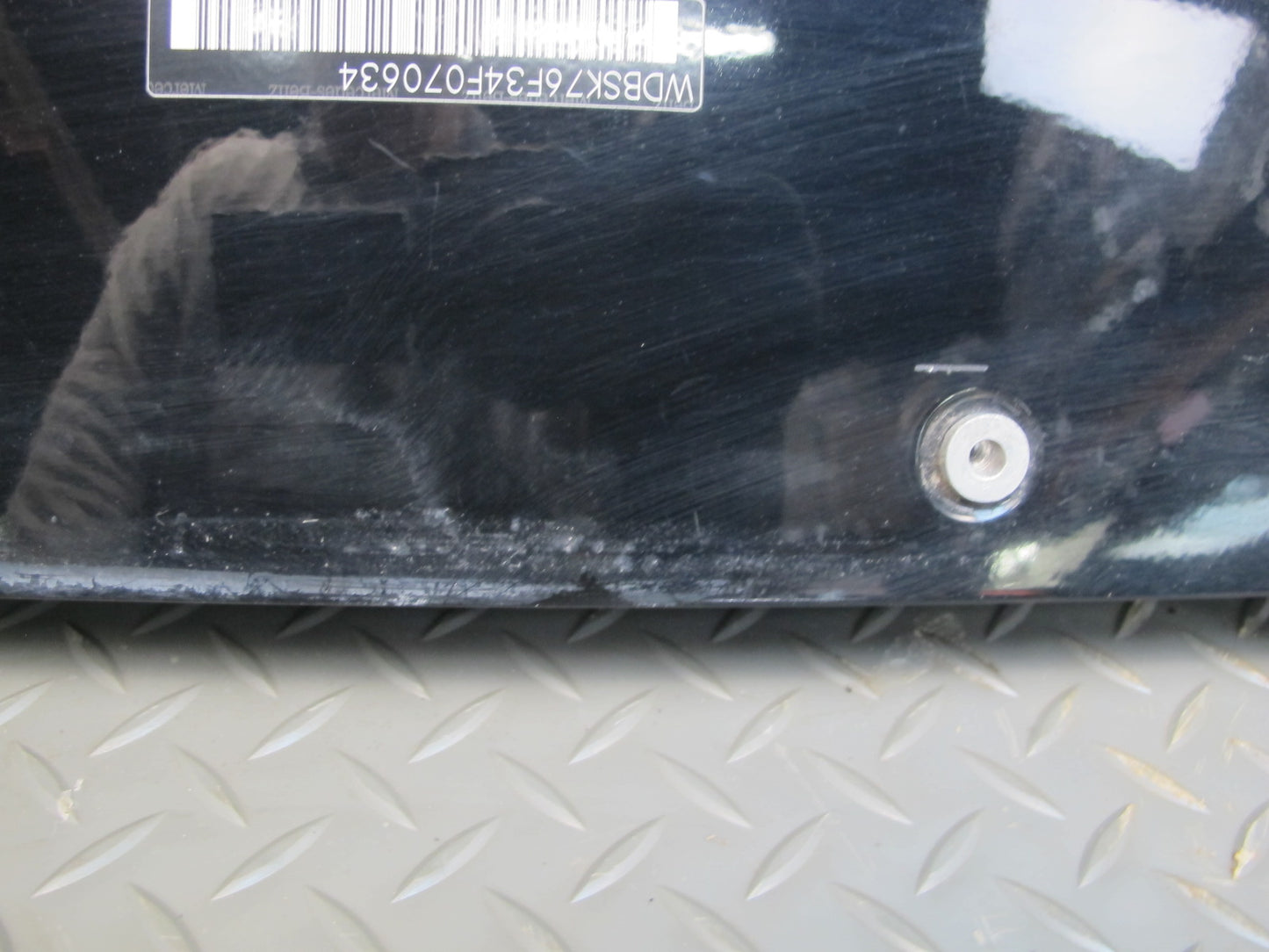 03-12 Mercedes R230 Sl-class Rear Trunk Lid License Plate Holder Panel OEM