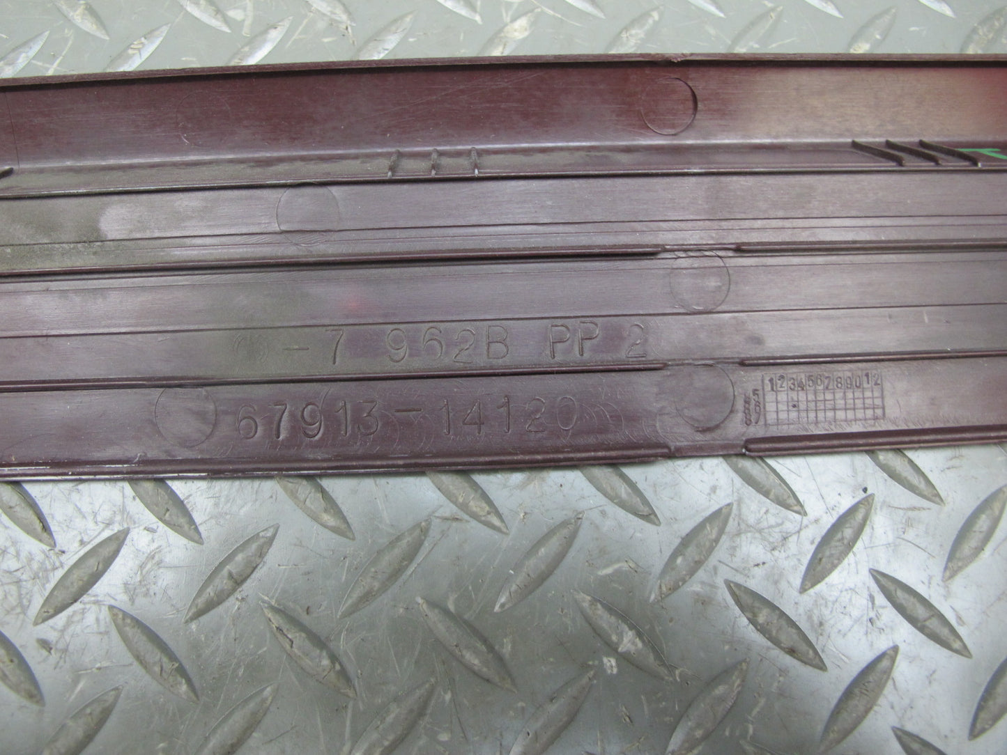 86-88 Toyota Supra MA71 Set of 2 Left & Right Door Scuff Sill Trim Plate OEM