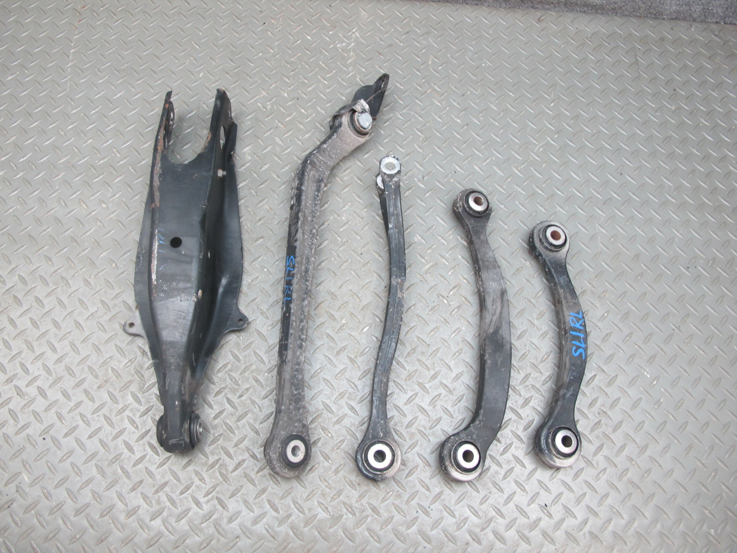 03-08 Mercedes R230 Sl-class Set of 5 Rear Left Upper & Lower Control Arm OEM