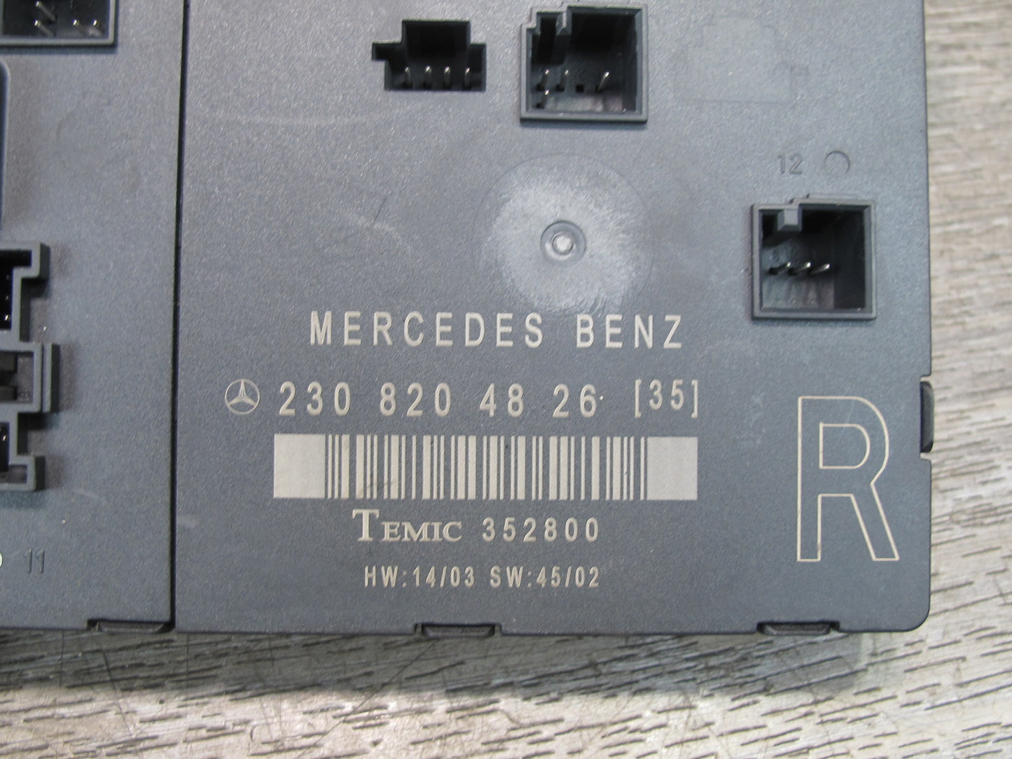 03-12 Mercedes R230 Sl-class Right Door Control Module 2308204826 OEM