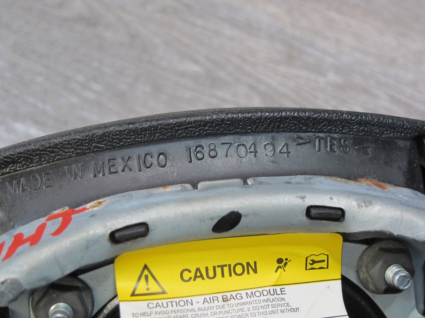 03-07 HUMMER H2 FRONT LEFT DRIVER SIDE STEERING WHEEL SRS AIRBAG OEM