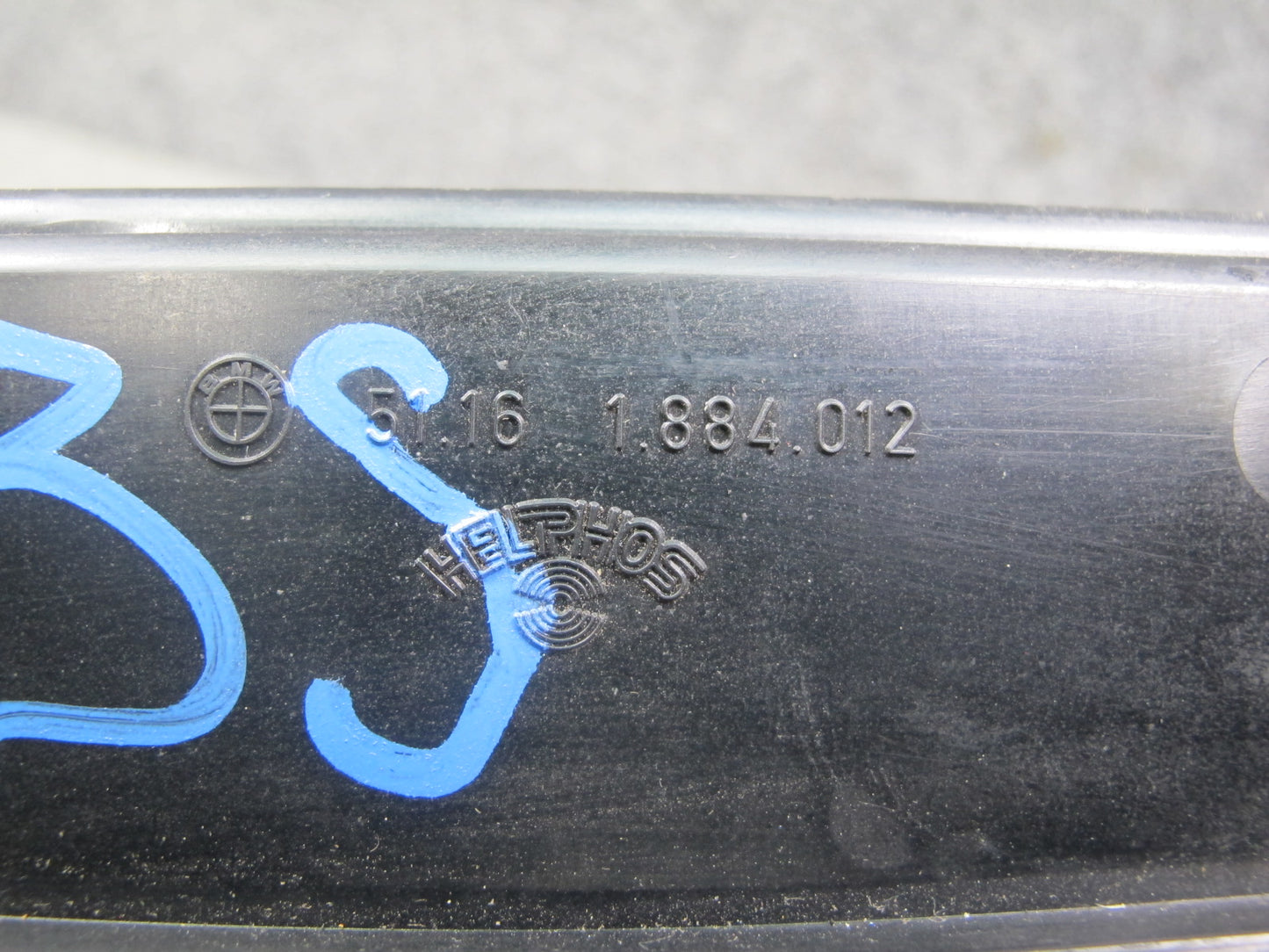 83-87 BMW E24 6-SERIES Dash Center Console Shifter Trim Blue OEM