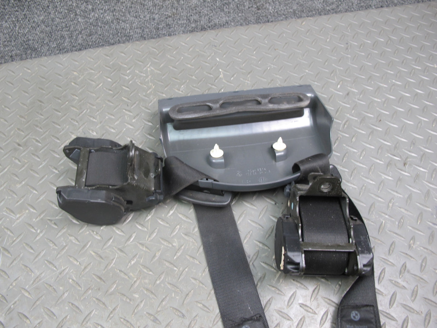 94-99 BMW E36 CONVERTIBLE FRONT & REAR LEFT RIGHT SIDE SEATBELT RETRACTOR W/ GUIDE SET OEM