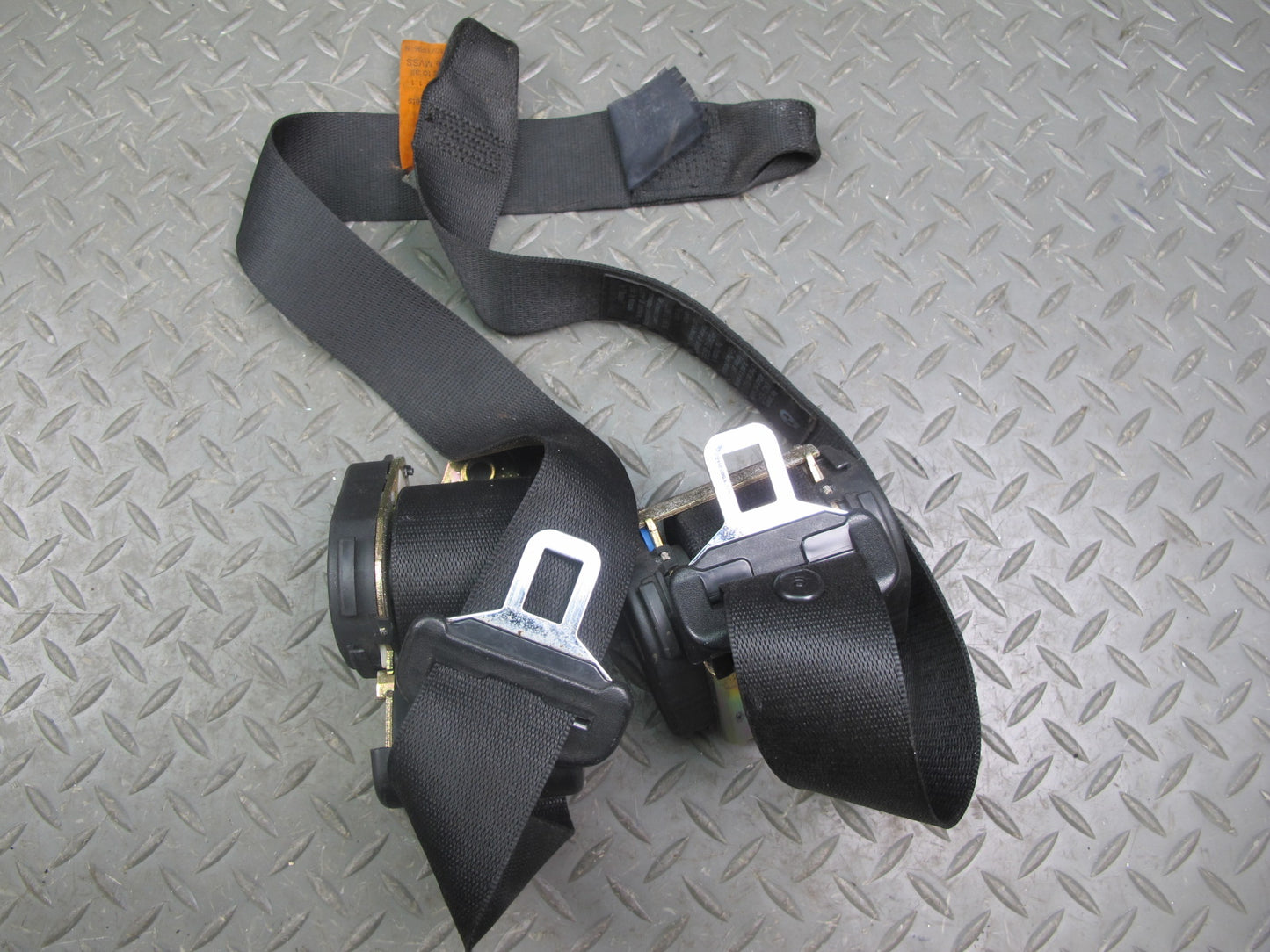 94-99 BMW E36 CONVERTIBLE FRONT & REAR LEFT RIGHT SIDE SEATBELT RETRACTOR W/ GUIDE SET OEM