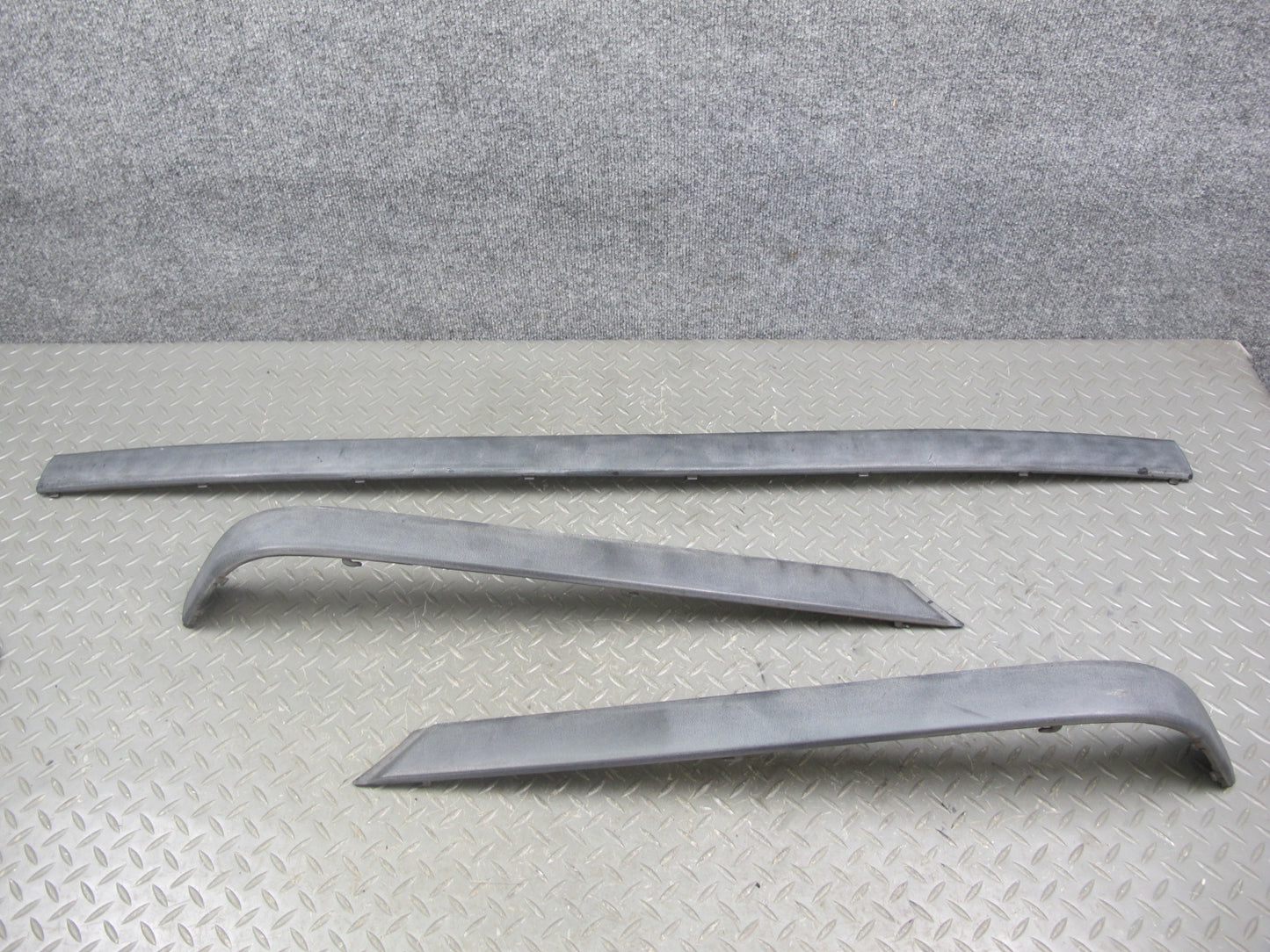 96-99 BMW E36 3-SERIES M-sport Set of 3 Rear Bumper Molding Strip Trim OEM