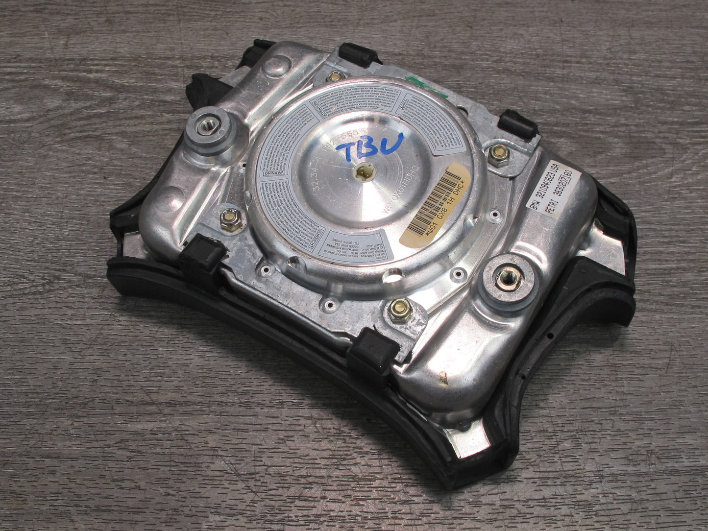 96-98 BMW E36 3-SERIES CONVERTIBLE FRONT LEFT DRIVER SIDE STEERING WHEEL SRS AIRBAG OEM