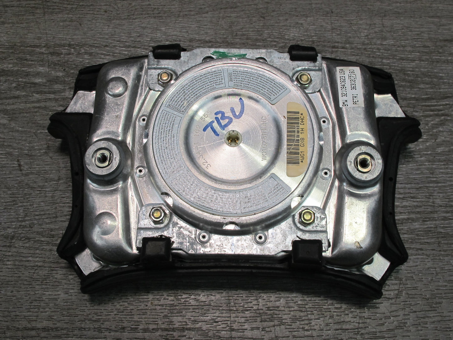 96-98 BMW E36 3-SERIES CONVERTIBLE FRONT LEFT DRIVER SIDE STEERING WHEEL SRS AIRBAG OEM