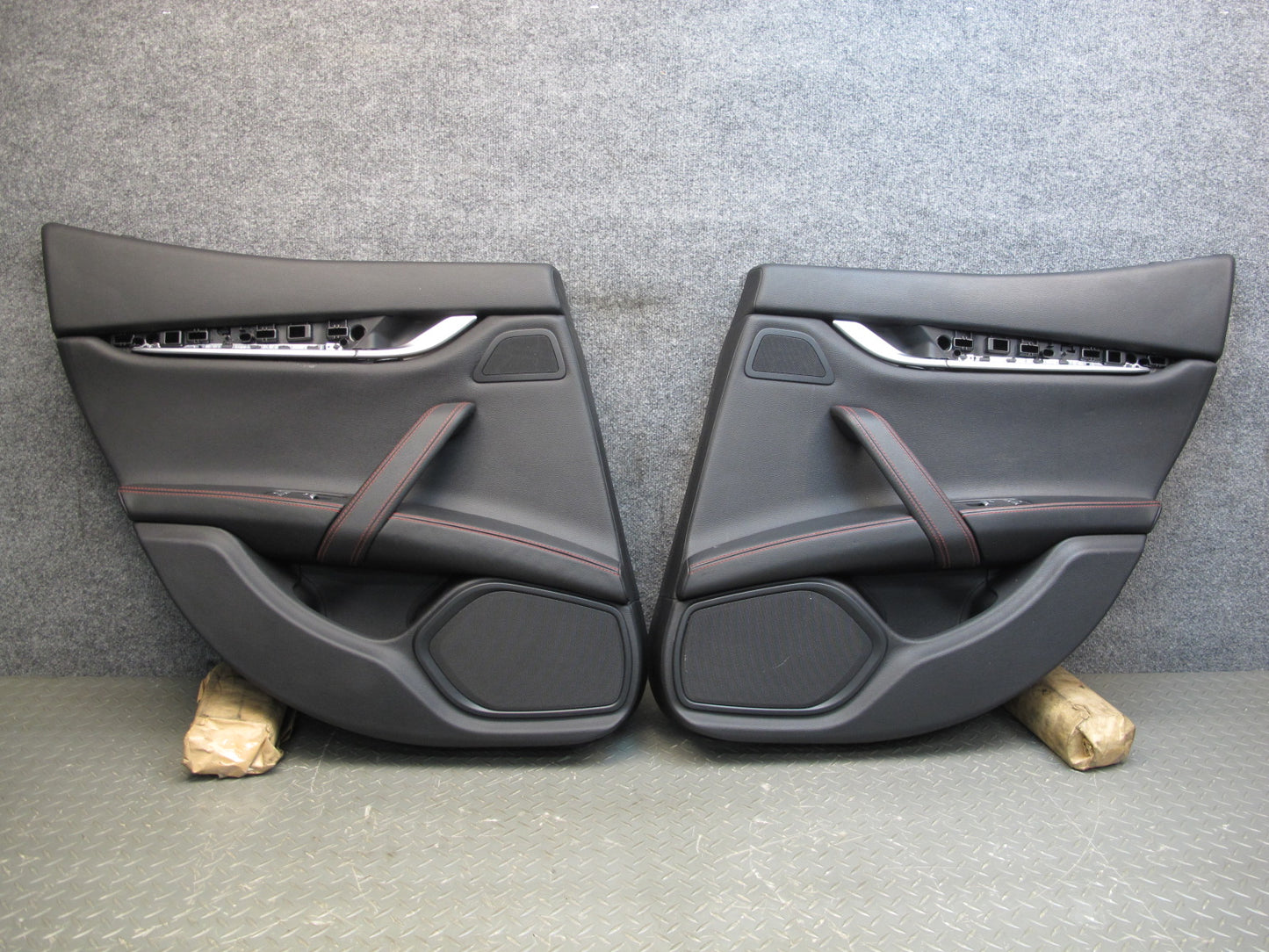 14-19 Maserati Ghibli M157 Set of 2 Rear Door Interior Trim Cover Panel OEM