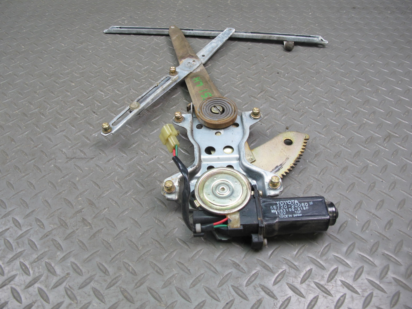 86-92 Toyota Supra MA71 Left Door Window Regulator w Motor OEM