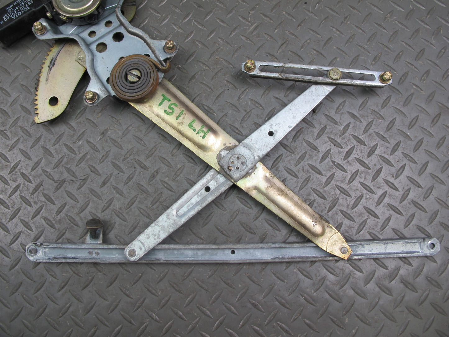 86-92 Toyota Supra MA71 Left Door Window Regulator w Motor OEM