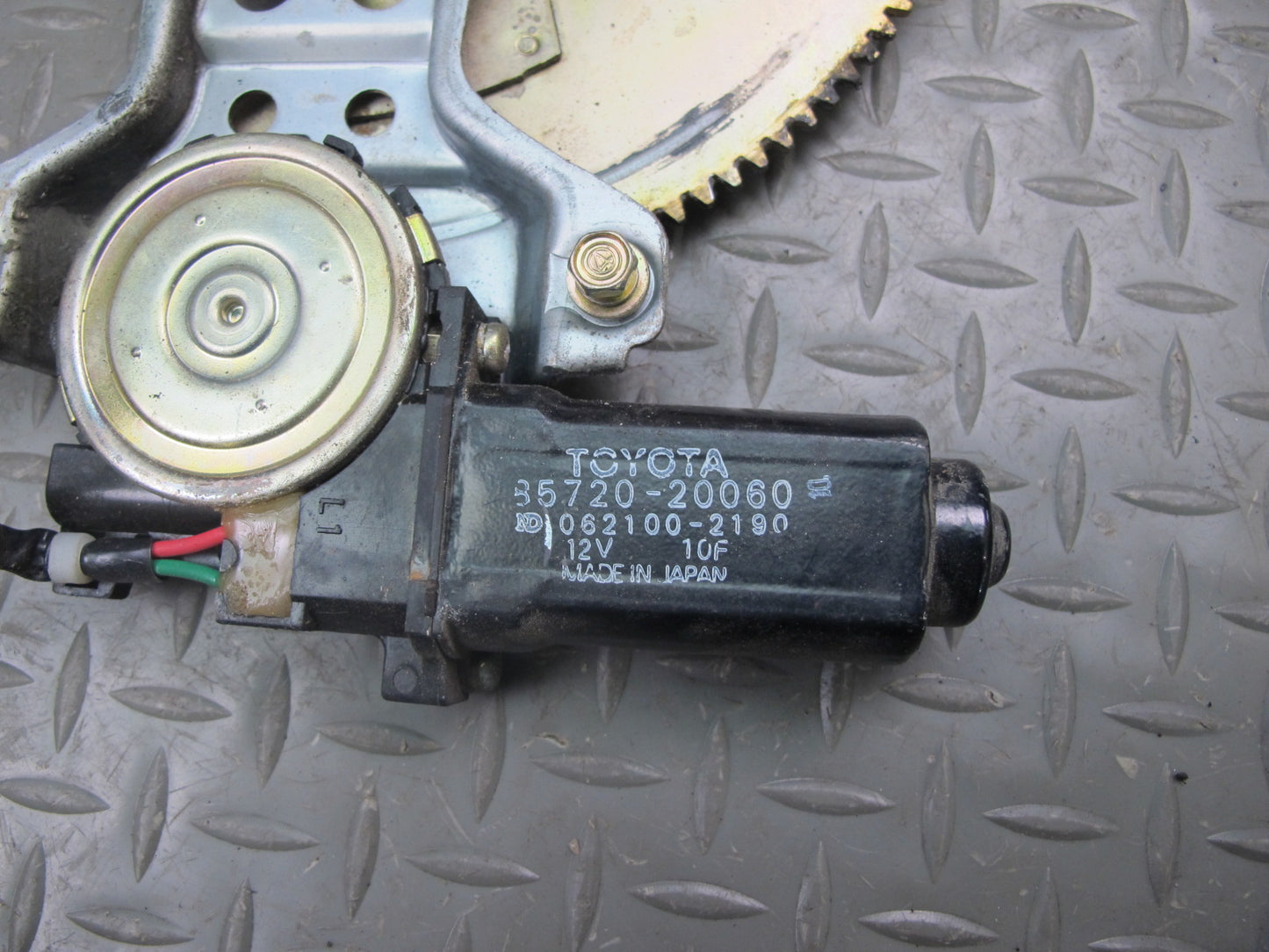 86-92 Toyota Supra MA71 Left Door Window Regulator w Motor OEM