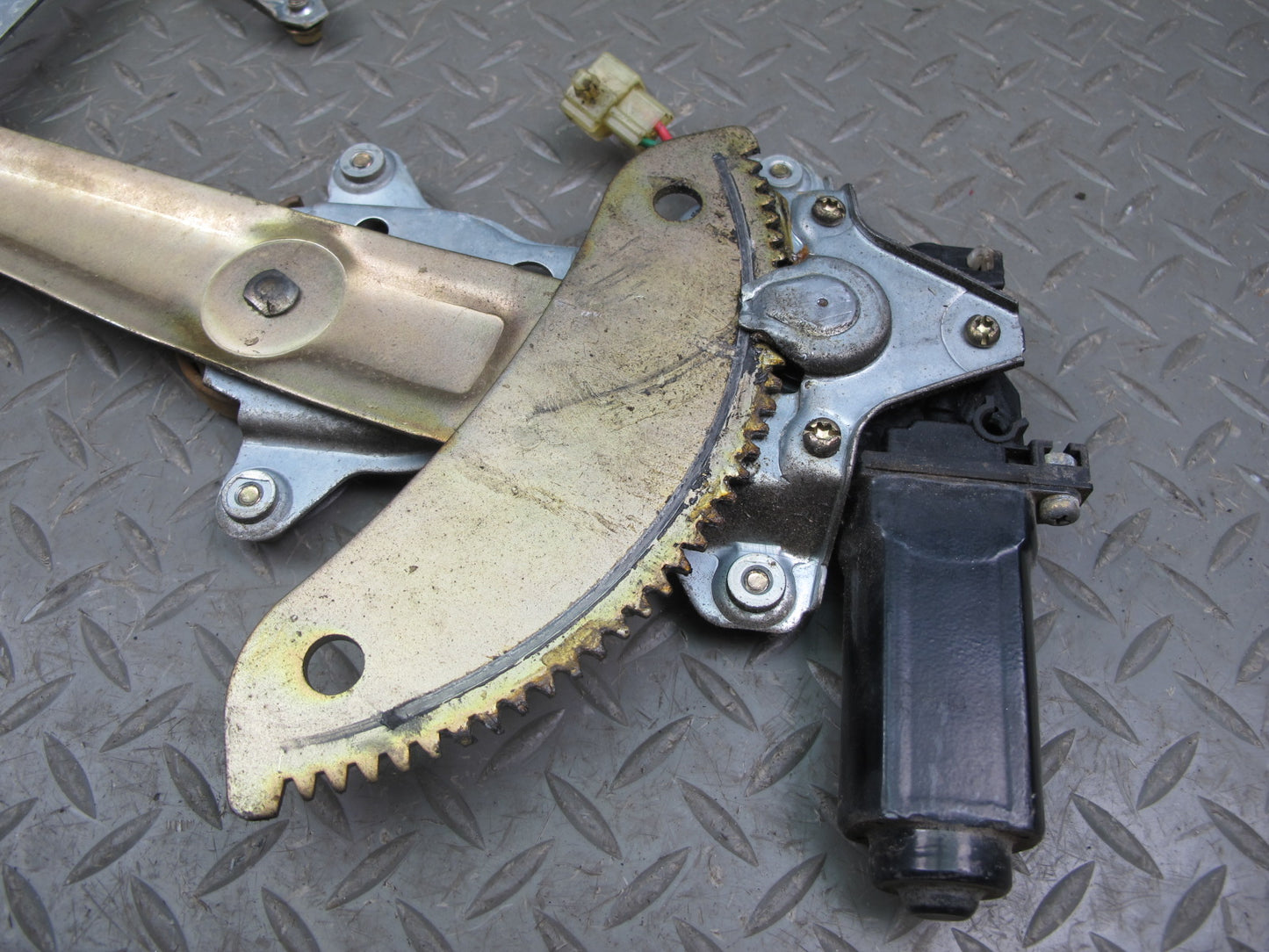86-92 Toyota Supra MA71 Left Door Window Regulator w Motor OEM