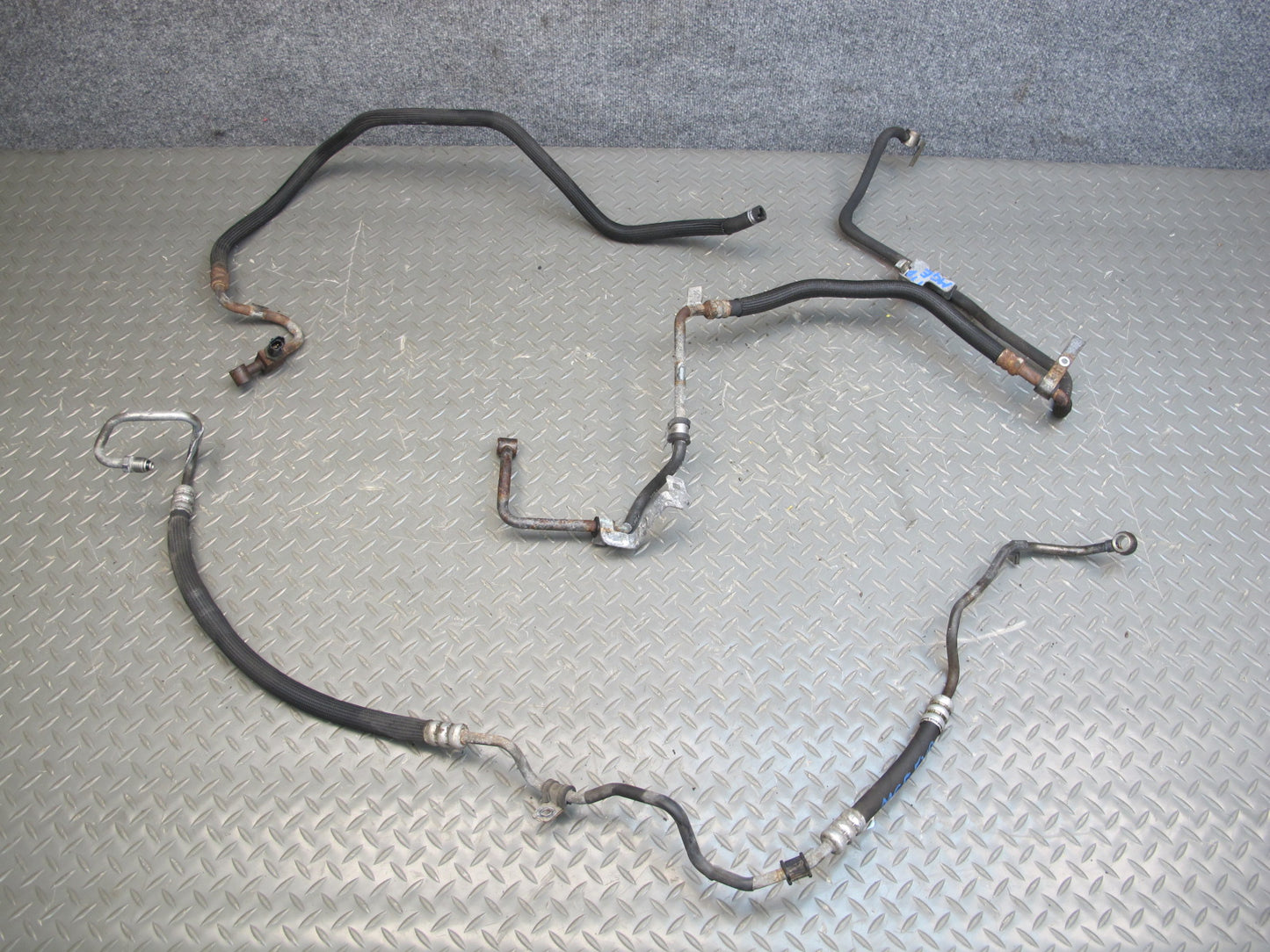 14-19 Maserati Ghibli M157 SQ4 Set of 3 Steering Hose Line Pipe OEM