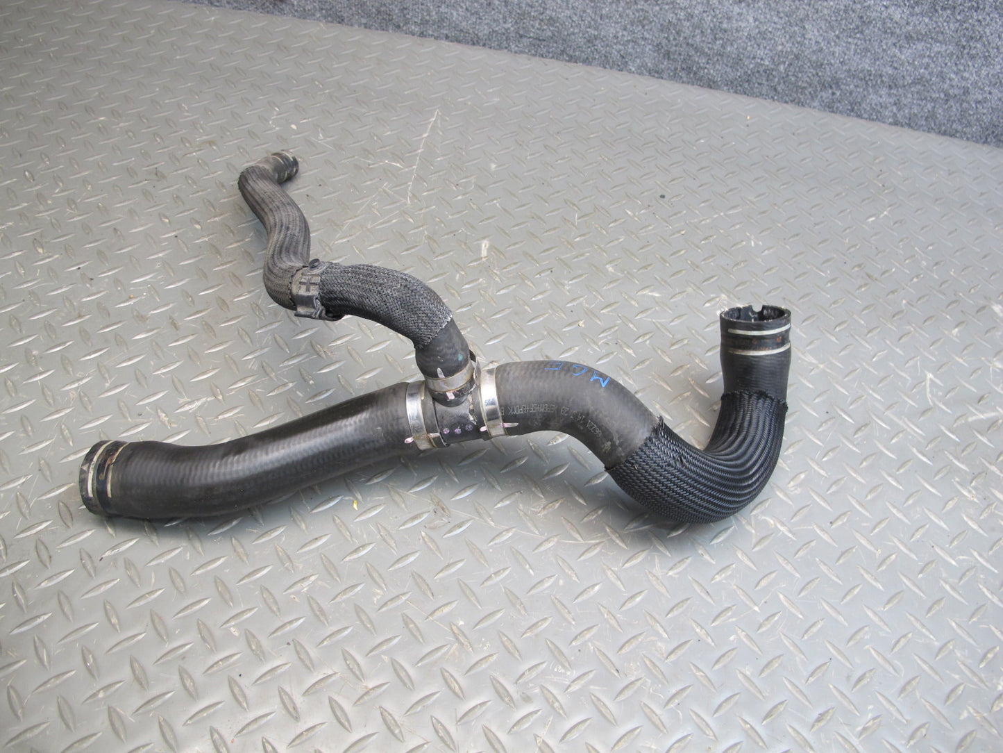 14-17 Maserati Ghibli M157 SQ4 Set of 4 Engine Cooling Coolant Hose Pipe OEM