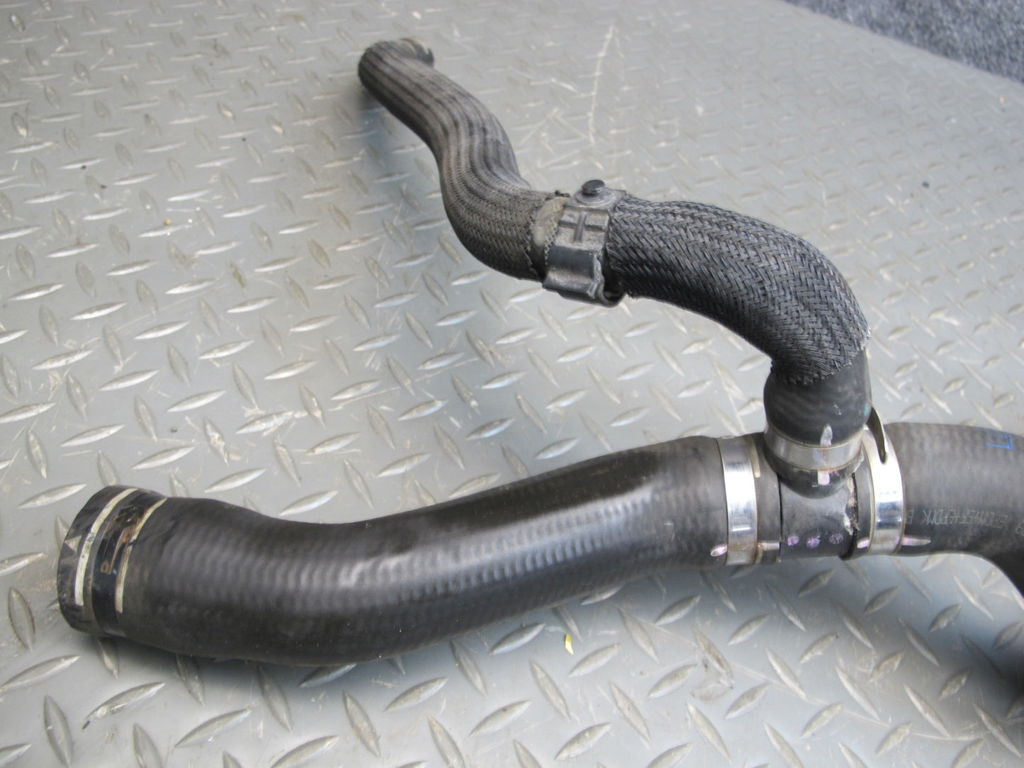 14-17 Maserati Ghibli M157 SQ4 Set of 4 Engine Cooling Coolant Hose Pipe OEM