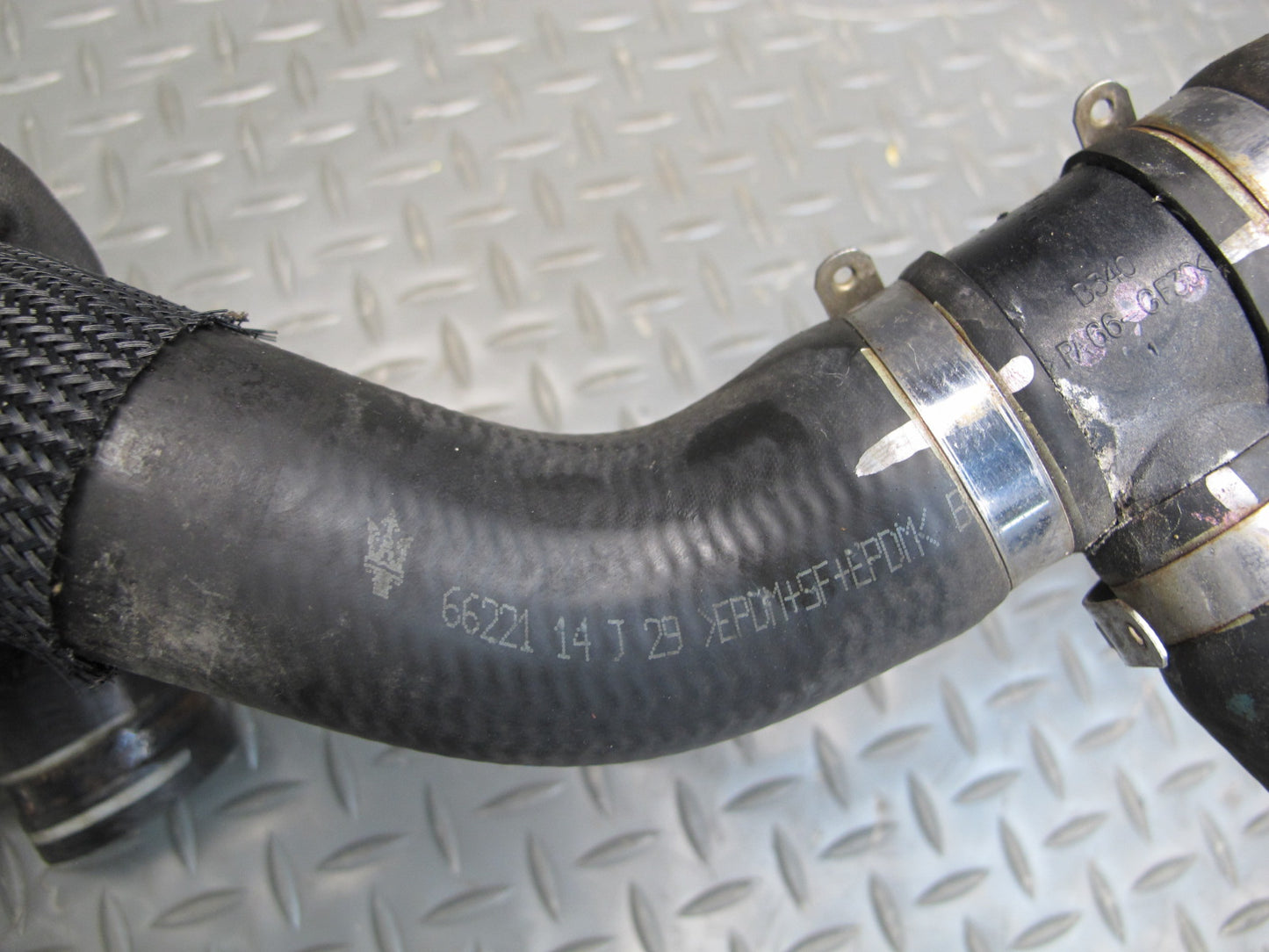 14-17 Maserati Ghibli M157 SQ4 Set of 4 Engine Cooling Coolant Hose Pipe OEM