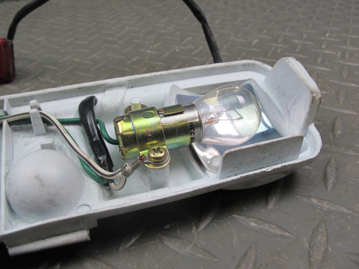 86-92 Toyota Supra MA71 Rear Left Side Marker Light Lamp w Lamp Holder OEM
