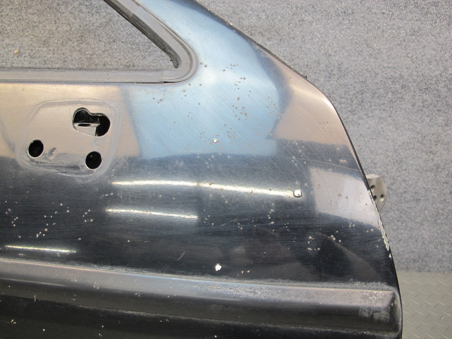 1978-1991 Porsche 928 S Front Right Passenger Side Door Shell Panel Black
