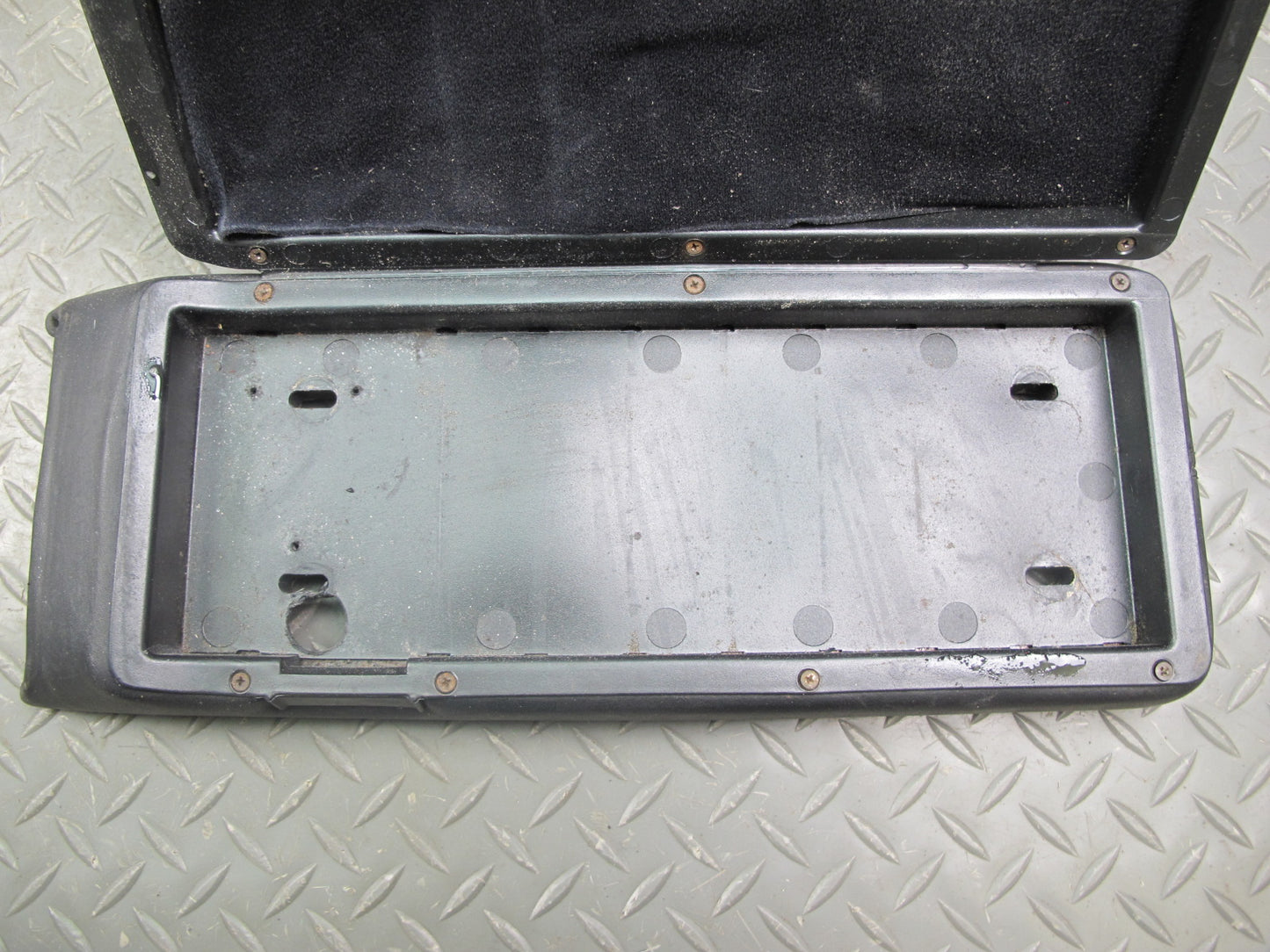 1983-1995 Porsche 928 S4 Front Center Console Arm Rest Storage Compartment Black