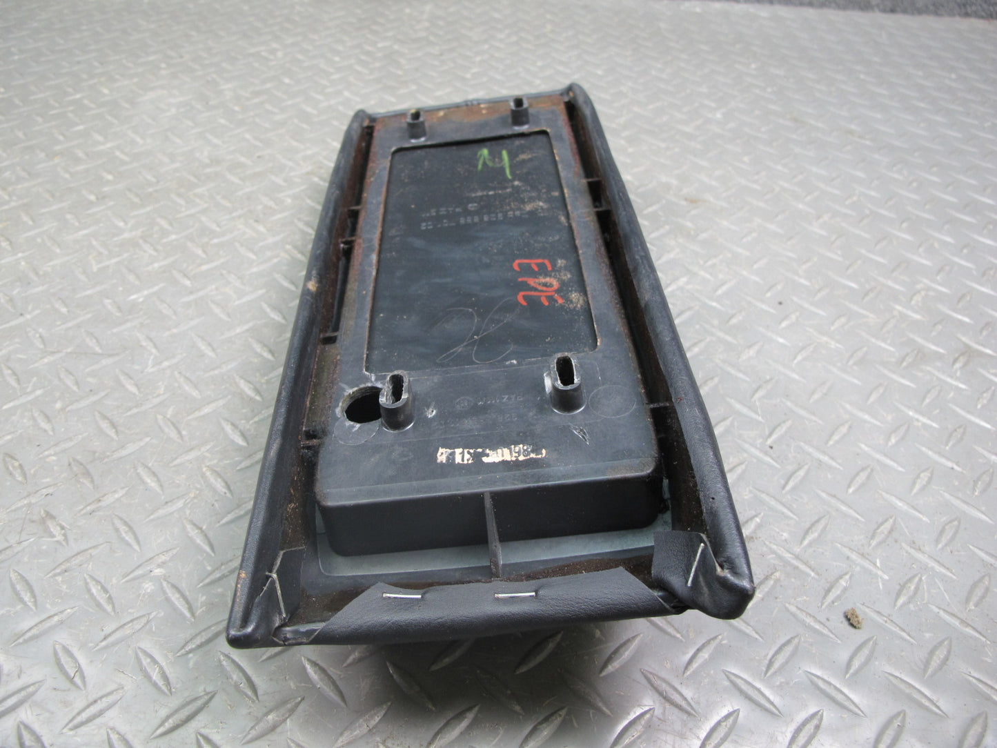 1983-1995 Porsche 928 S4 Front Center Console Arm Rest Storage Compartment Black