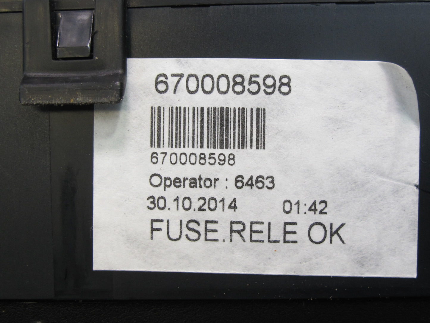 14-17 Maserati Ghibli M157 SQ4 Rear Relay Fuse Box 670008598 OEM