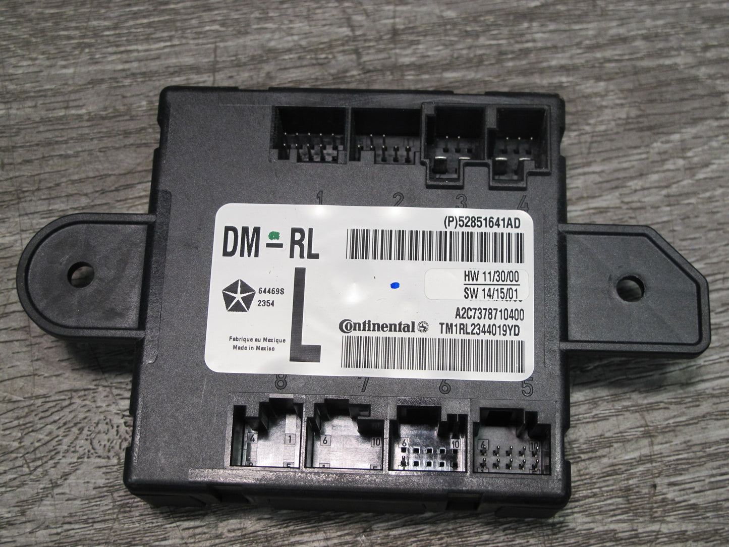 14-19 Maserati Ghibli M157 Rear Right Door Control Module 52851641AD OEM