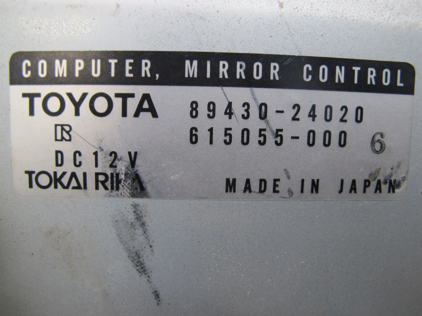 92-00 Lexus UZZ30L SC300 SC400 Mirror Control Module 89430-24020 OEM