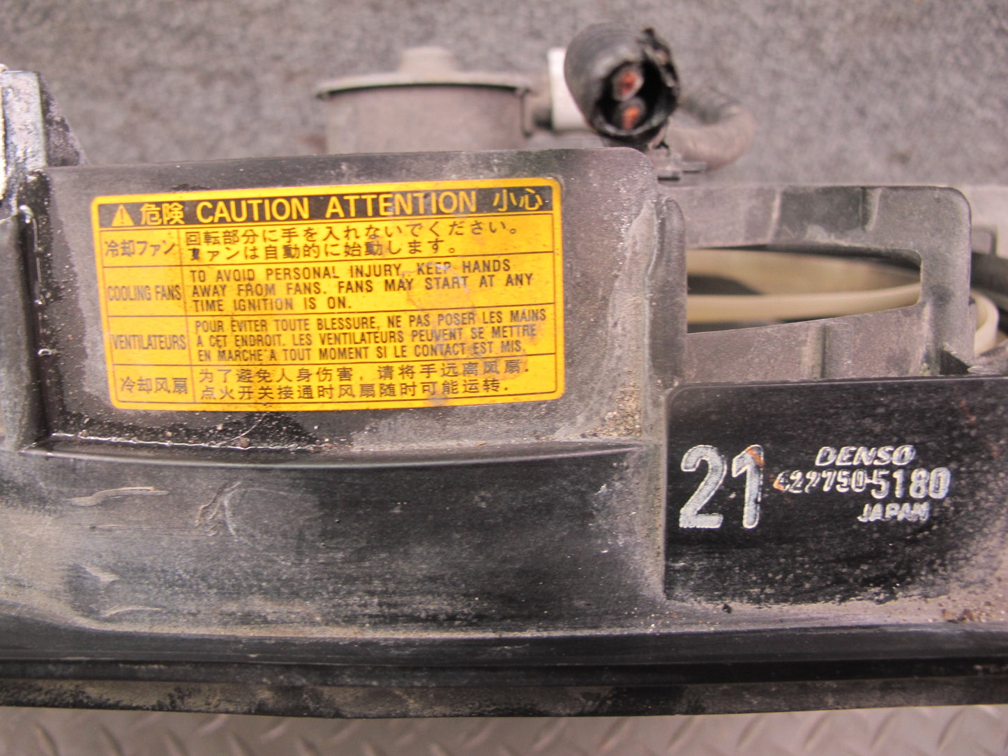 09-12 Lexus IS250 Engine Radiator Cooling Dual Fan Motor w Shroud Assy OEM